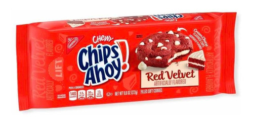 Galletas Chips Ahoy Red Velvet Importadas Usa 9.6 Oz