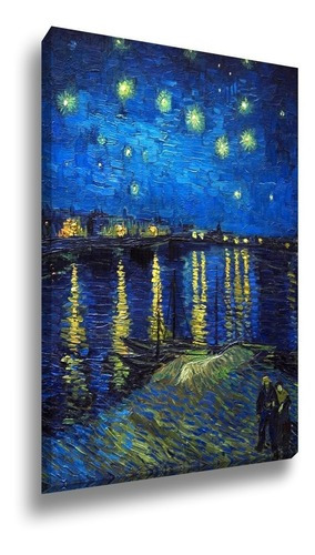 Quadro Canvas Tela Grande Decorativo Obras Van Gogh 90x60 Cor Impressão em Alta Resolução Cor da armação Tecido Canvas Bordas Infinitas