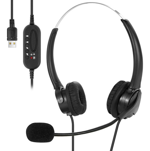 Auricular Ordenador Usb Microfono Para Portatil Estereo Zoom