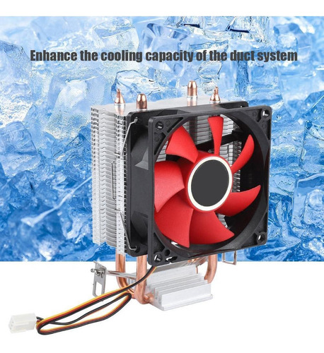 80mm 12v 3pin Pc Cpu Ventilador Disipador De Calor Radiaor E