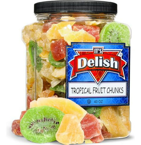  Trozos Frutas Tropicales Deshidratadas - Its Delish, 40 Oz 