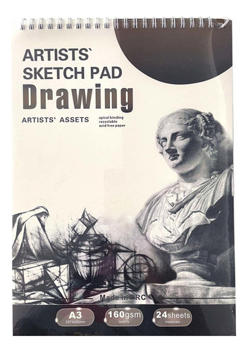 Croquera Para Dibujo Papel 160gr 24hj  A3 (42x29.7)