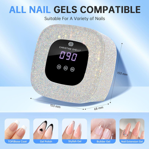Lámpara De Uñas Led Uv De Curado Rápido 48 W Secador De Uñas