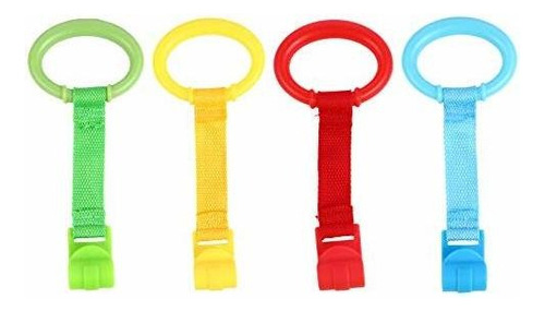 Kisangel 4pcs Baby Play Gym Baby Crib Pull Ring Cama De 