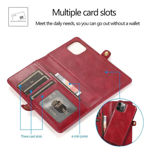 Capa Tipo Carteira Para iPhone 13 Pro Max,