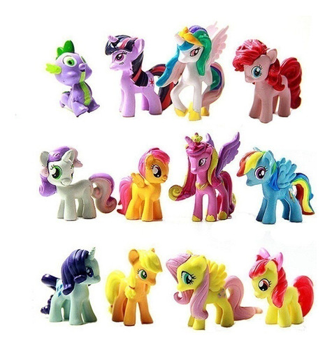 Set 12 Figuras My Little Pony 5 Cm Pack Coleccionable