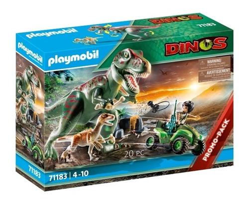 Figura Armable Playmobil Dinos Ataque Del T-rex 20 Piezas 3
