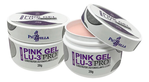 Kit Piu Bella 2 Pink Gel Lu3 28g - Promoção