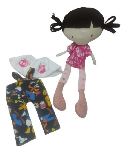 Boneca De Pano Grande Tilda Ragdoll Com Roupinhas Pra Trocar