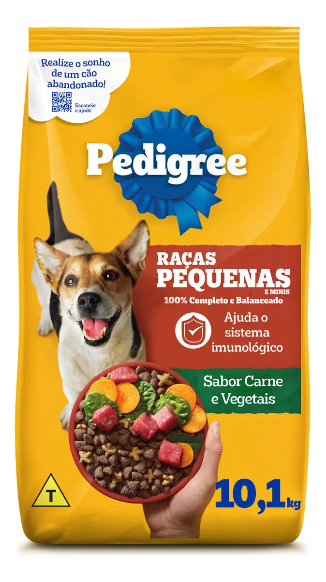 Ração Pedigree Cães Adultos Raças Pequenas 10,1kg