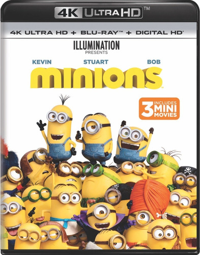 4k Ultra Hd + Blu-ray Minions (2015)