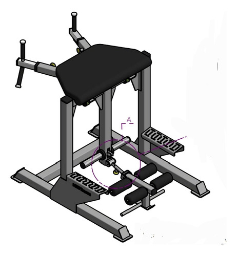 Plano Maquina Hiperextension Invertida