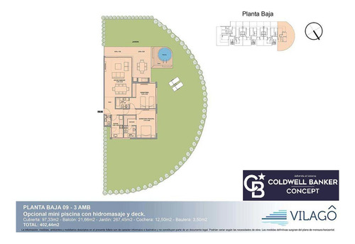 Depto En Pb C/jardín Venta Vilago - Nordelta - 3 Amb C/cochera Y Baulera - Amenities (con Renta)