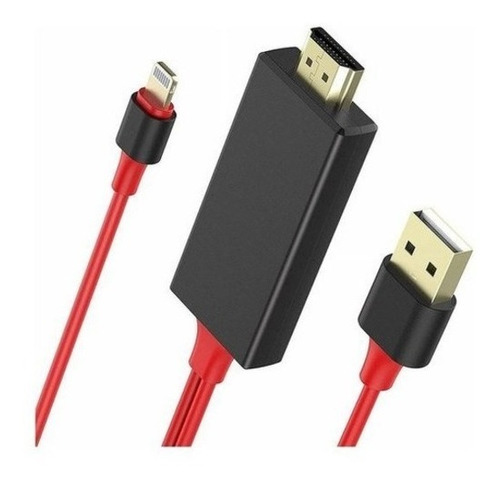 Cable Adaptador Hdmi Usb Lightning Compatible Con iPhone