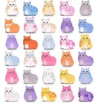 Comprar 30 Imanes De Gato Para Nevera Y Pizarra Magnética