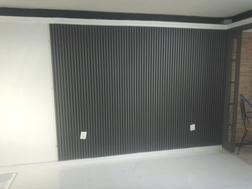 Lambrin Decorativo Wpc Panel 3d 12 Pzas 96x16cm Clásico Gris Oxford
