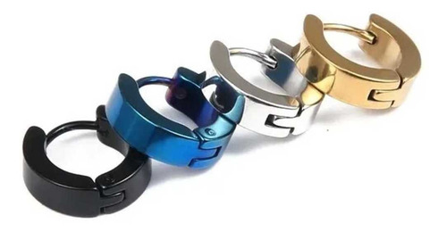 Imagen 3 de 3 de Arete Argolla Candonga Piercing Acero Para Hombre O Mujer