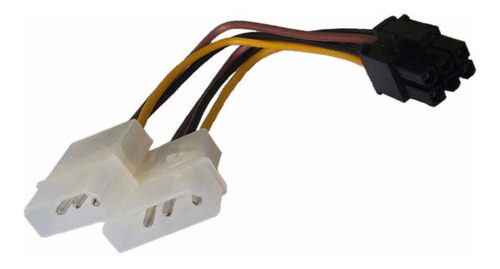 Adaptador 6 Pines A 2 Molex 4 Pines Para Vga Nisuta Ns-ad624