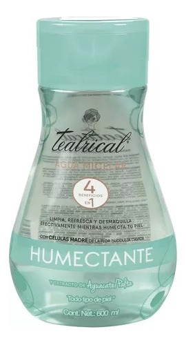 Teatrical Agua Micelar Humectante 600 Ml