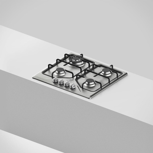 Cooktop À Gás Electrolux 4 Bocas Gt60x Tripla Chama Inox Prateado