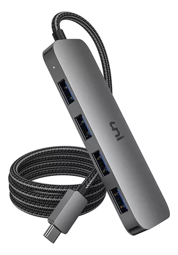 Mini HUB USB ultra delgado de 4 puertos. Steren Tienda