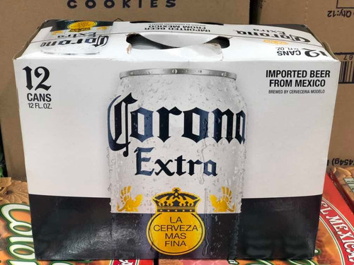 Cerveza Corona Extra Pack De 12 Latas De 355ml