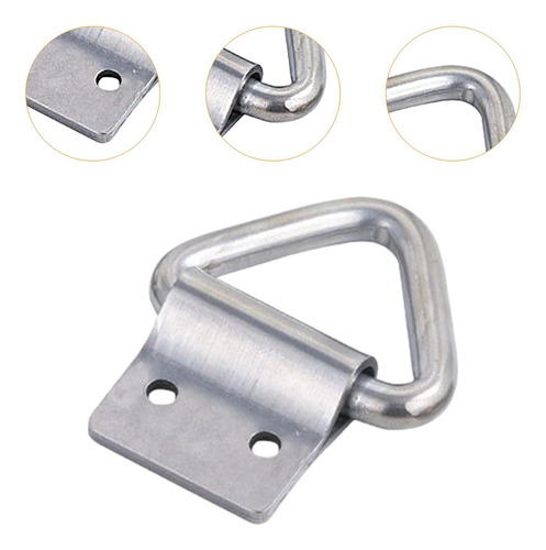 Gancho De Anclaje Para , Bucle De Plata 5,65x4,6 Cm