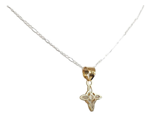 Dije Nudo De Bruja Celta Mini Oro 10k + Cadena De