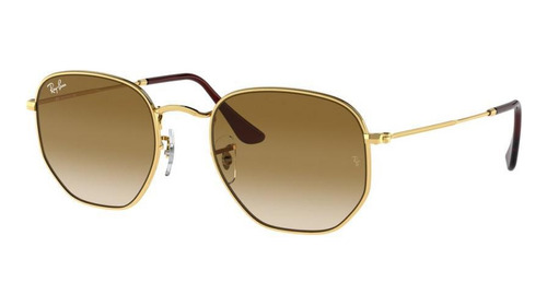 Óculos De Sol Unissex Ray-ban Rb3548 001/51 54 Hexagonal