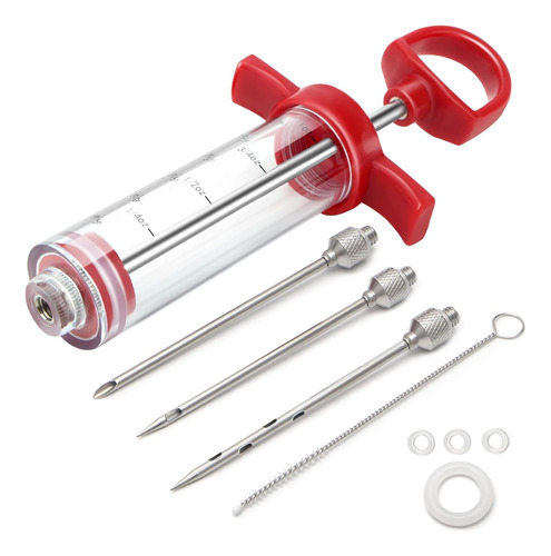 Inyector De Carne, Tge-v Kit De Inyector De Adobo Para Barba