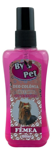 Deo Colônia Perfume Pet Cães E Gatos Uso Veterinário 100ml Fragrância Fêmea