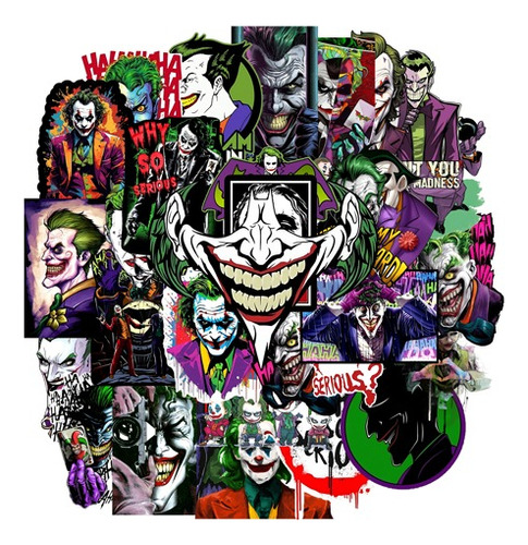 50 Stickers Calcomanias Joker Batman Guason / Dear Sasha