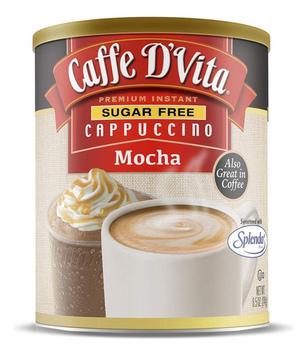 Caffe D'vita Cappuccino Mocha Moca Sin Azucar 241g