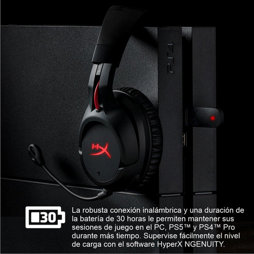 Diadema Gamer Inalámbrica Hyperx Cloud Flight, Pc, Ps5 / Ps4