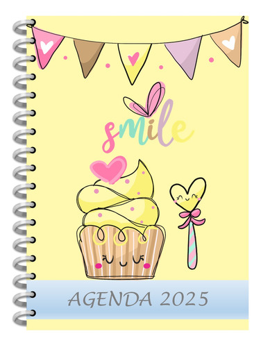 Kit  Imprimible +24 Agendas: Agenda Cupcake, Editables+ Pdf
