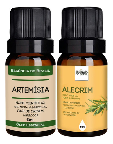 Kit Óleo Essencial Artemísia + Alecrim 10ml - Brasil