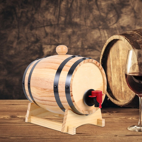 Decantador De Cerveza Cra Con Grifo, Barril De Roble, 1 Litr