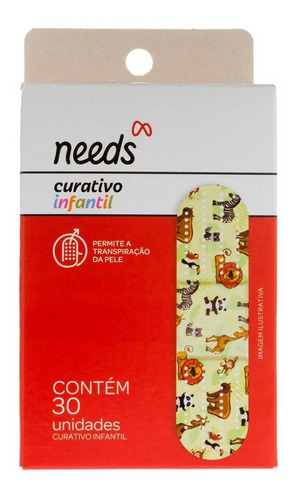 Curativo Infantil Needs Com 30 Unidades