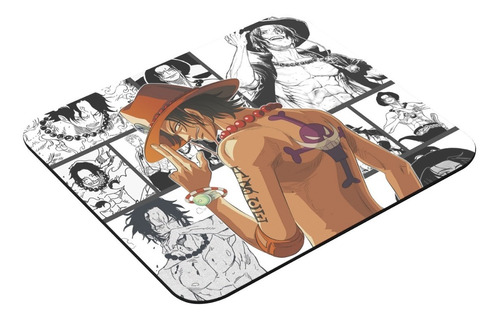 Mouse Pad 23x19cm Anime Manga One Piece Portgas D Ace 