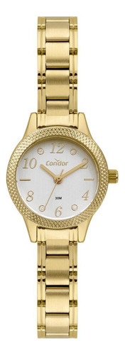 Relógio Condor Feminino Analógico Mini Copc21jcy/4c Cor da correia Dourado Cor do bisel Dourado