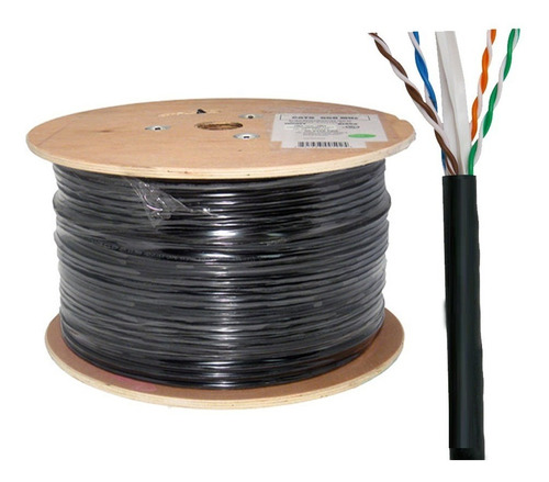 Cable Utp Cctv Cat5 100%cobre Intemperie Netlinks