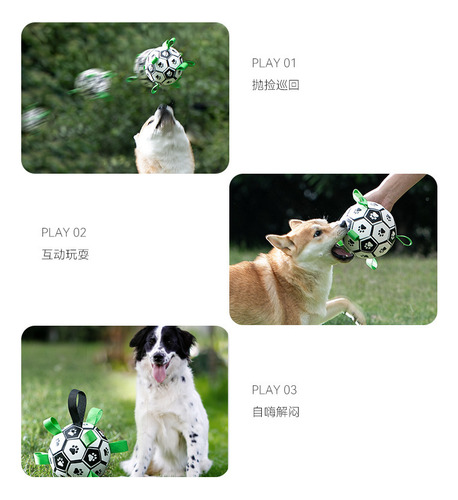 Pelota De Fútbol Para Perros, Resistente A Las Mordeduras, I