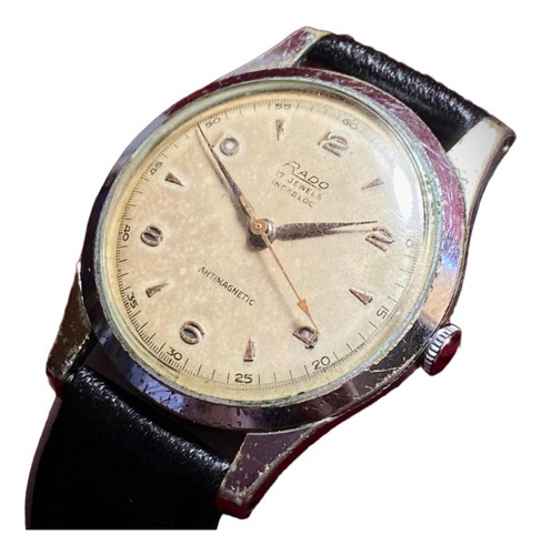 Antiguo Reloj Rado Manual 17 Jewels Incabloc Antimagnetic