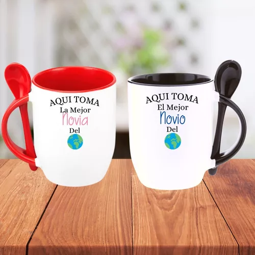 Par De Tazas Para Parejas Novios Regalo