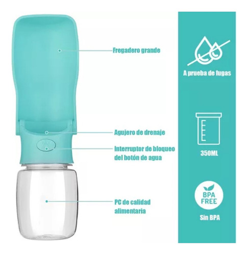 !~ Botella De Agua For Perros, Botella De Agua Portátil 2024