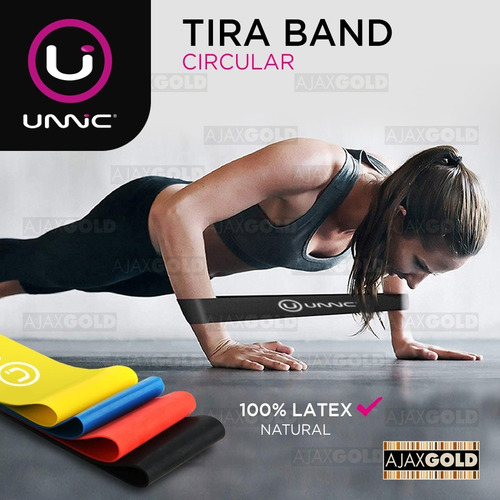 Imagen 3 de 9 de Tiraband Banda Circular Elastica Latex Fitness Yoga Tension