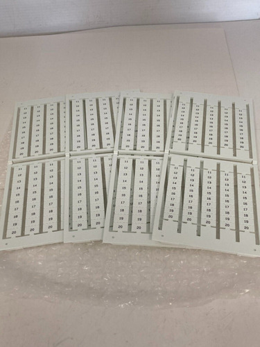 Allen Bradley 1492-sm8x12v11-20 Markers Snap-in Box Of 4 Bbd