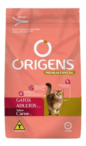 Ração Gatos Adultos Premium Especial Carne 10,1kg Origens