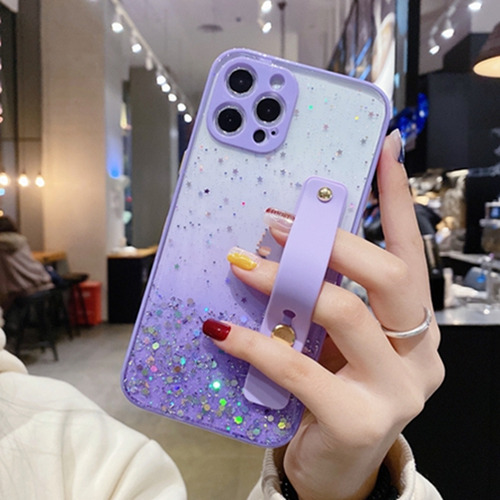 Funda Para Oppo A72 4g/a53/a32 Con Funda Protectora Y Soporte De Pulsera, Funda Transparente Brillante De Tpu Suave