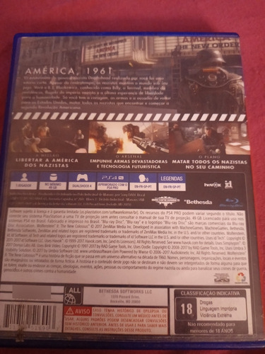 Wolfenstein 2 Ps4 Mídia Física